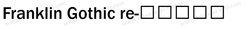 Franklin Gothic re字体转换